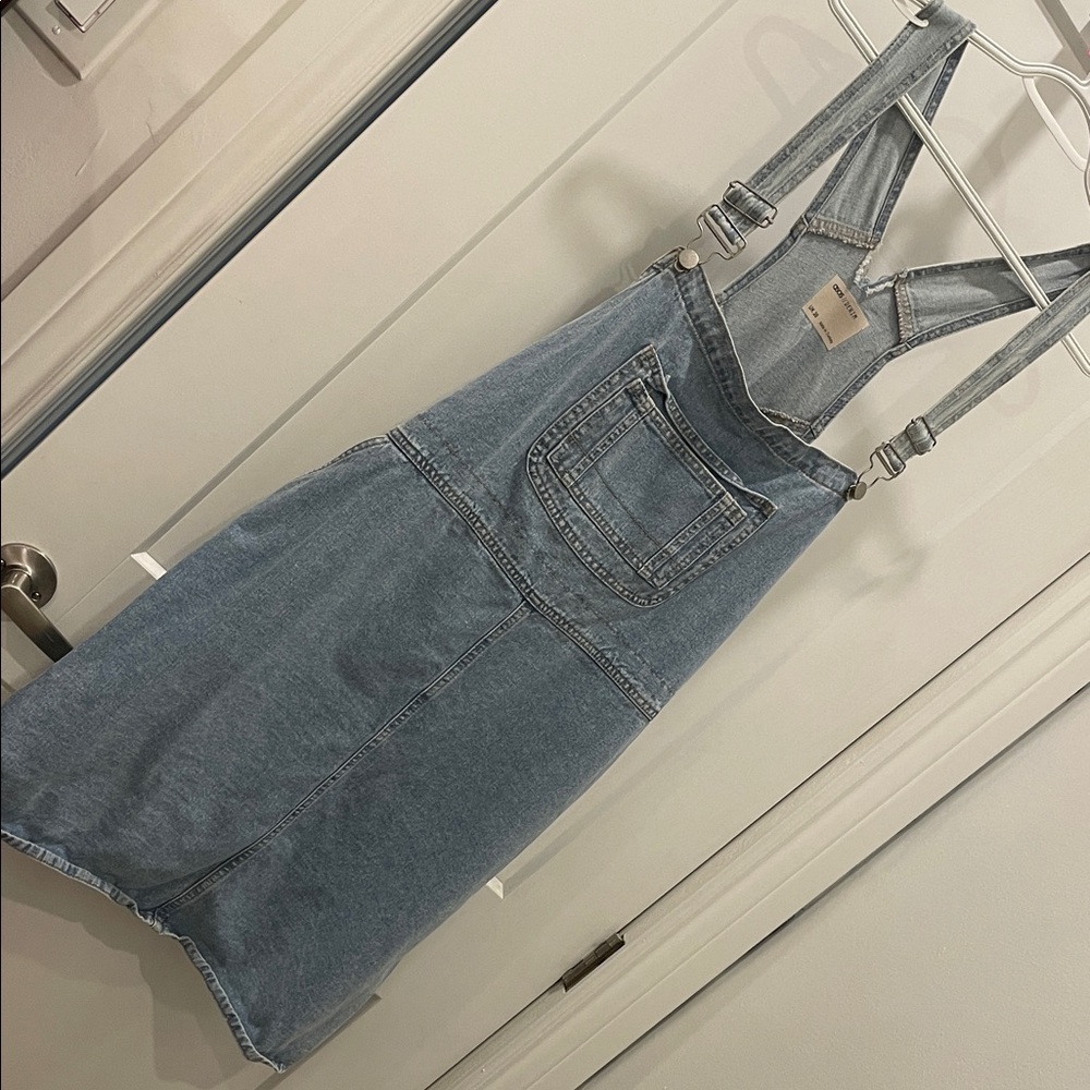 ASOS Denim Overall Dress with Adjustable Straps